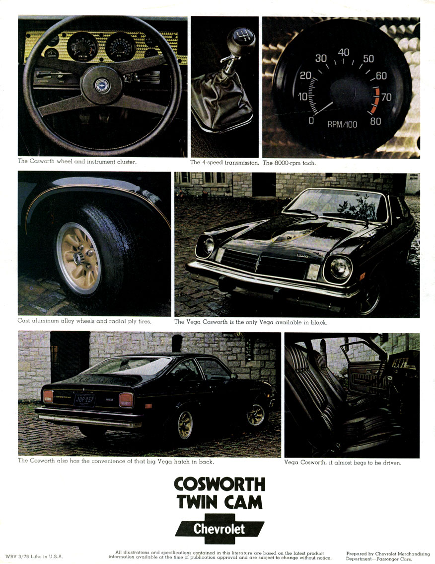 1976 Chevrolet Cosworth-Vega Folder Page 1